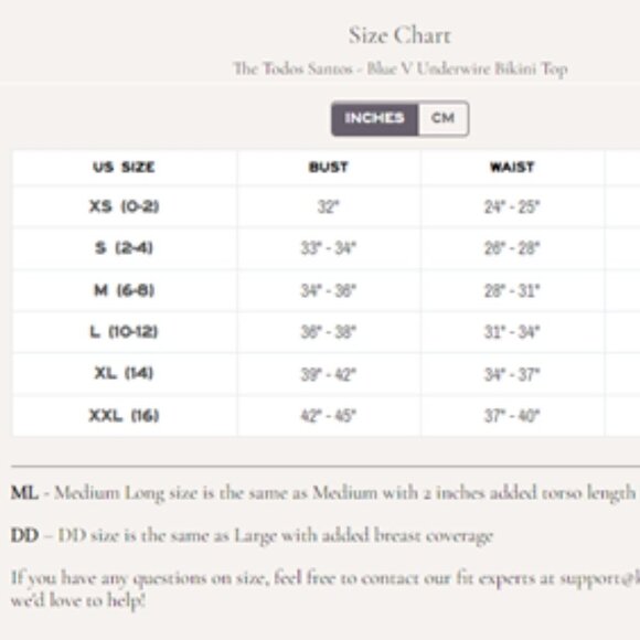 KENNY FLOWERS - THE TODOS SANTOS - BLUE V UNDERWIRE BIKINI TOP - SIZE M - Picture 10 of 10